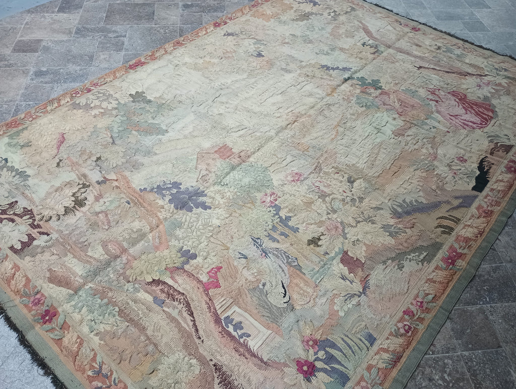 6' x 8' Tapestry Handmade  17 Century reproduction  #F-6325
