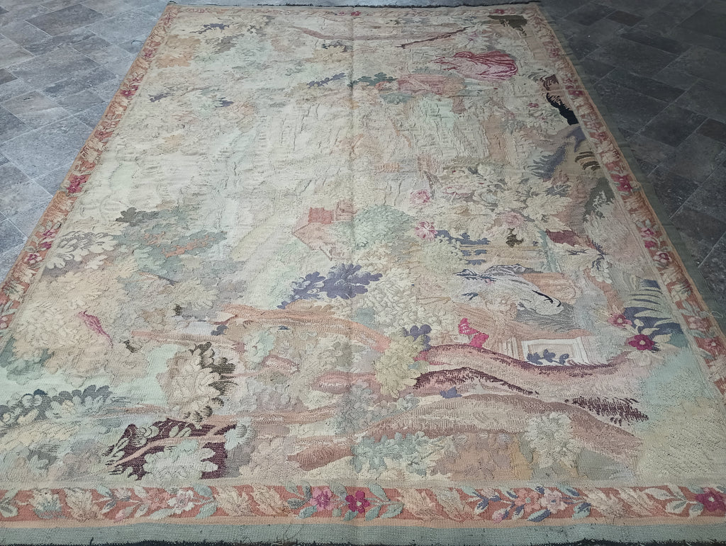 6' x 8' Tapestry Handmade  17 Century reproduction  #F-6325