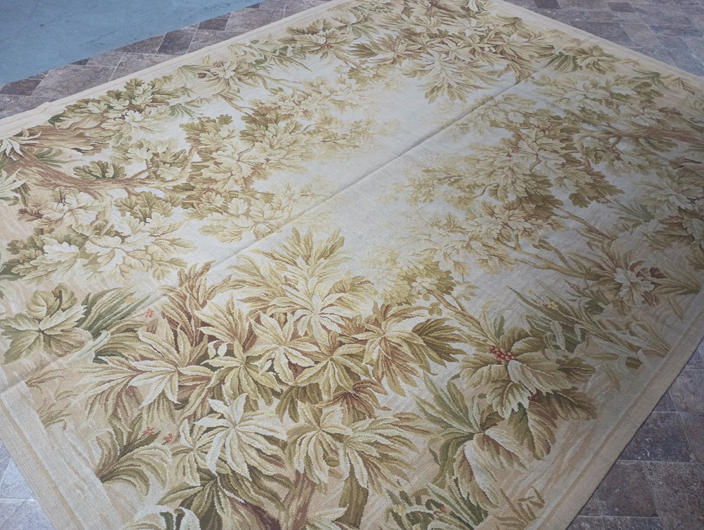 8.3 x 10.6 French Autumn Tropical Needle Point Rug #F-6329