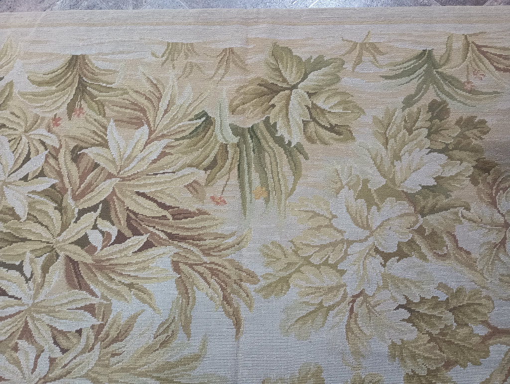 8.3 x 10.6 French Autumn Tropical Needle Point Rug #F-6329