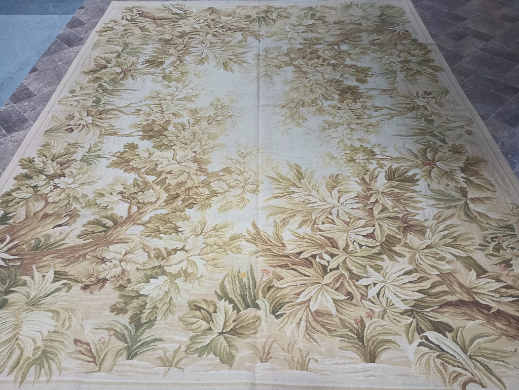 8.3 x 10.6 French Autumn Tropical Needle Point Rug #F-6329