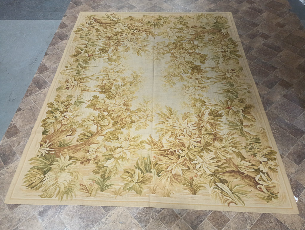 8.3 x 10.6 French Autumn Tropical Needle Point Rug #F-6329
