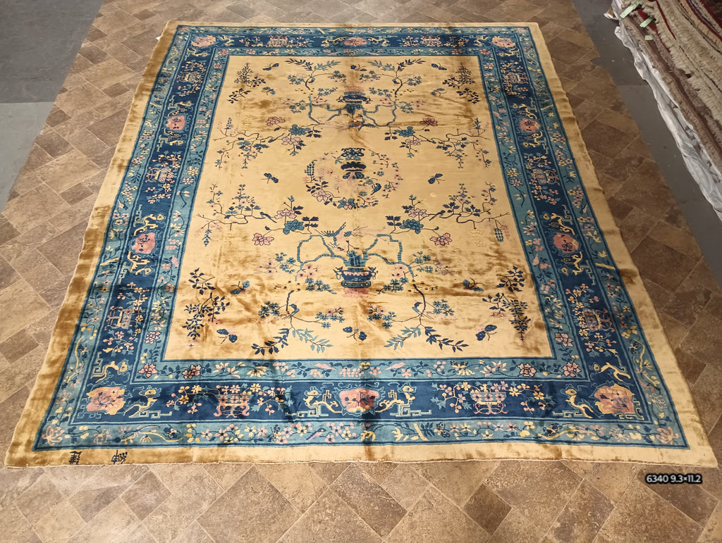 9.3 x 11.2 Art Deco Chinese Rug #F-6340