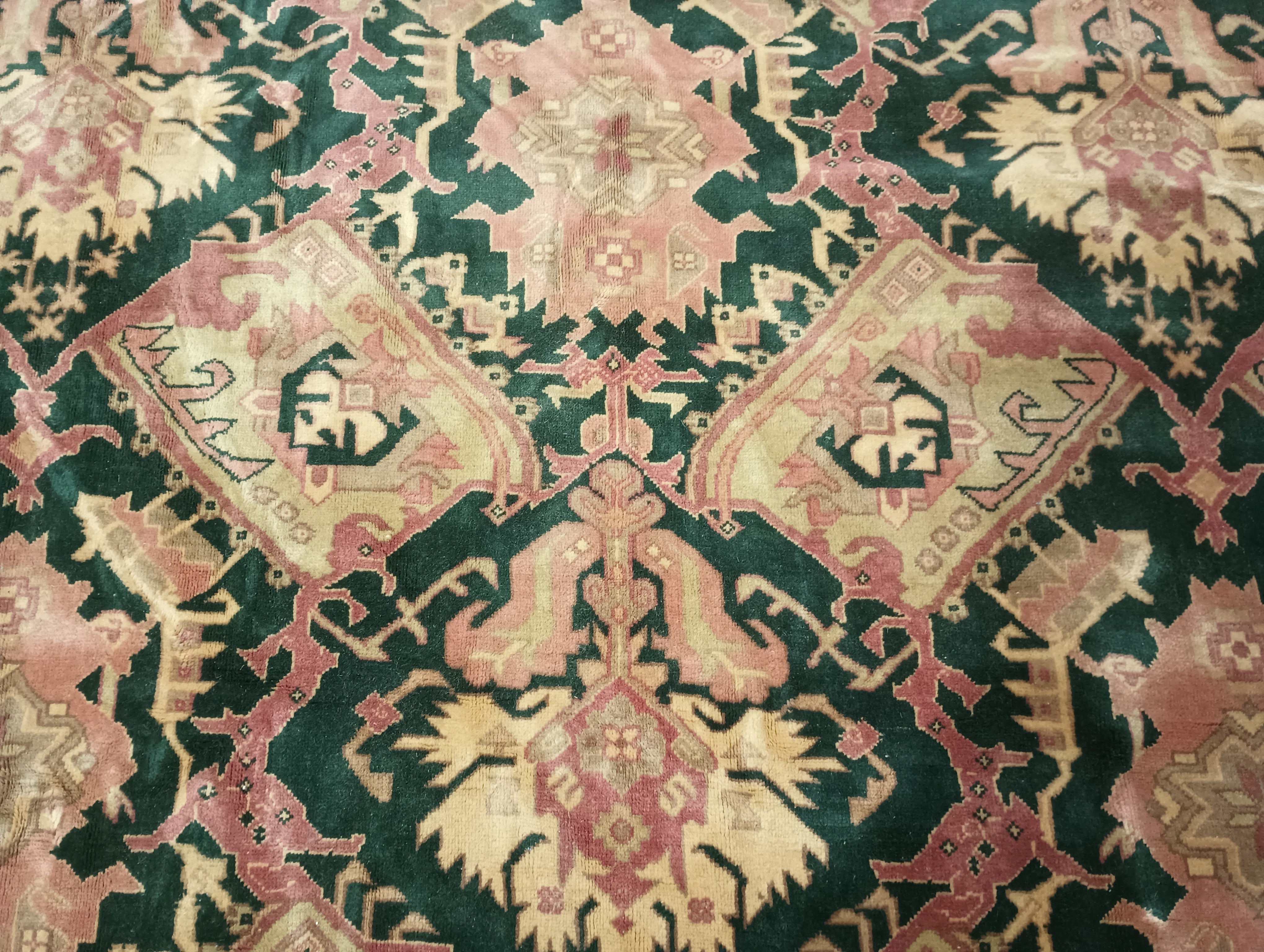 12' x 15' Emerald GREEN Turkish Azari Rug #F-6350 | www.bestrugplace ...
