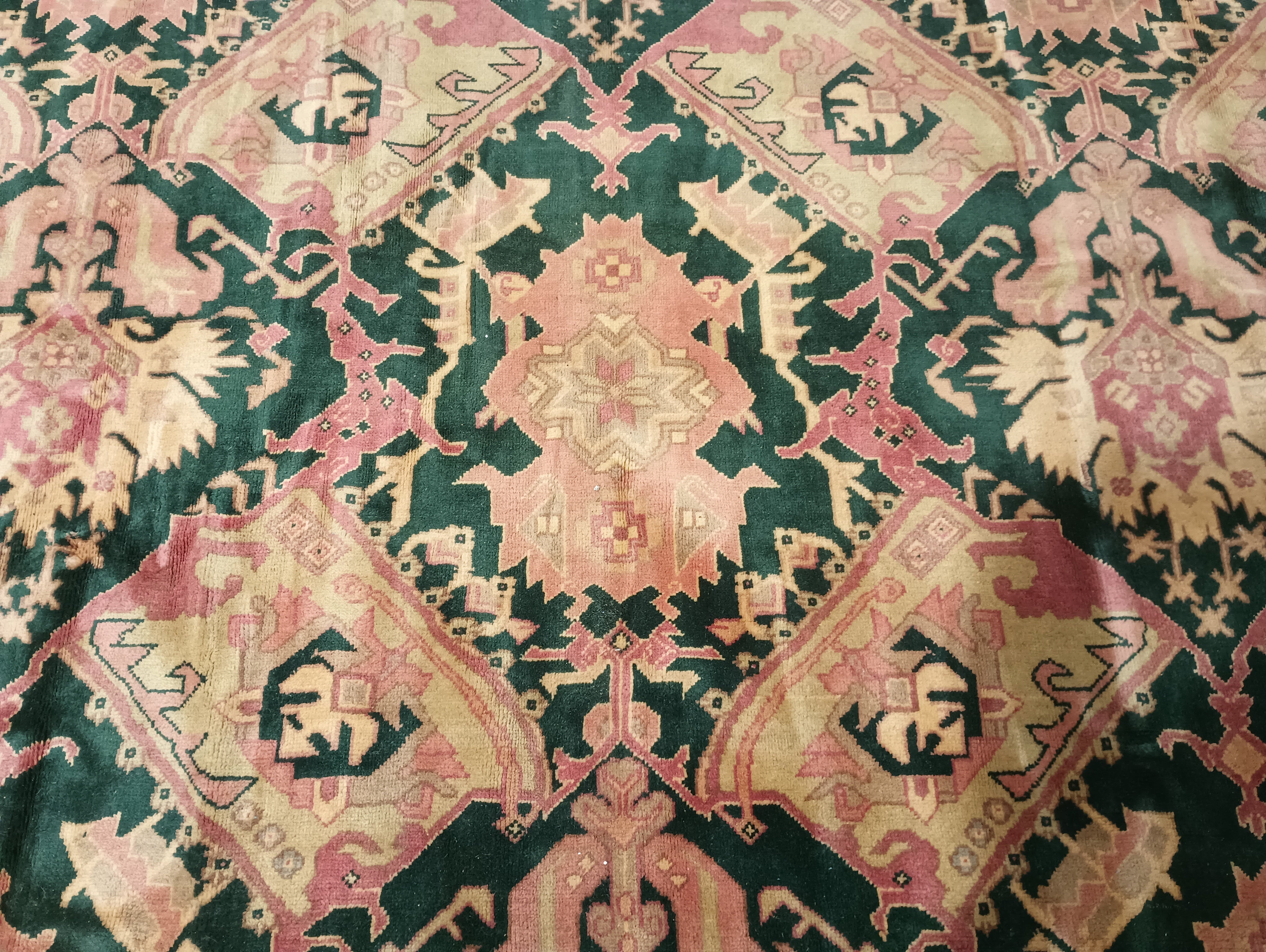 Azari Rugs 12' x 15' Emerald GREEN Turkish Azari Rug #F-6350 | www.bestrugplace ...