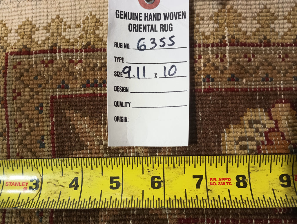 10 x 10 High Quality Wool and Silk Handmade Jaipour Rug #F-6355