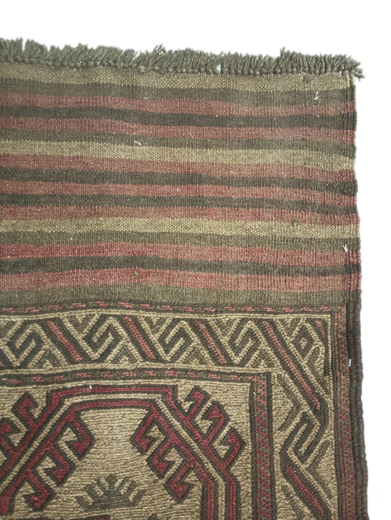 6.2 x 9.8 Afghan Tribal Wool Kilim Rug ANIMAL MOTIF #F-6383