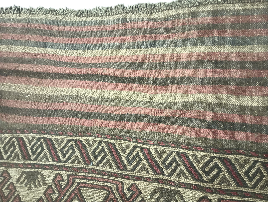 6.2 x 9.8 Afghan Tribal Wool Kilim Rug ANIMAL MOTIF #F-6383