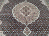Load image into Gallery viewer, 5 x 6.5 Black Tabriz Mahi Wool &amp; Silk Rug 16781