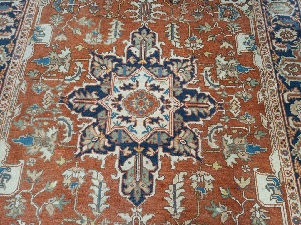 5.3 x 8.2 New Serapi Wool Handmade Rug #PIX-26216