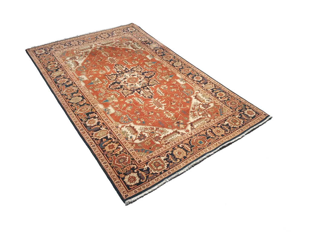 5.3 x 8.2 New Serapi Wool Handmade Rug #PIX-26216