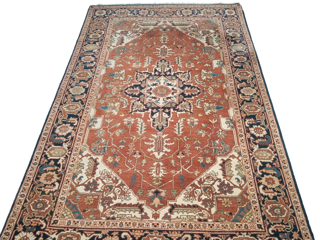 5.3 x 8.2 New Serapi Wool Handmade Rug #PIX-26216