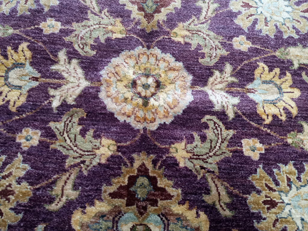 5 x 8.3 Wine Vegetable Dyed Chobi Rug 74014