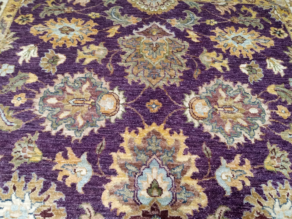 5 x 8.3 Wine Vegetable Dyed Chobi Rug 74014