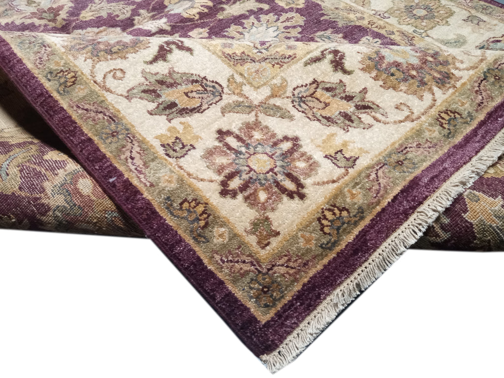 5 x 8.3 Wine Vegetable Dyed Chobi Rug 74014