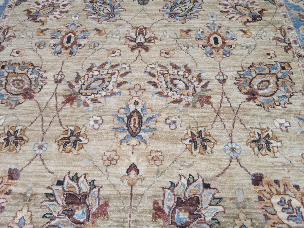 5.0 x 6.6 Quality Jaipour Rug Beige Blue #F-5715
