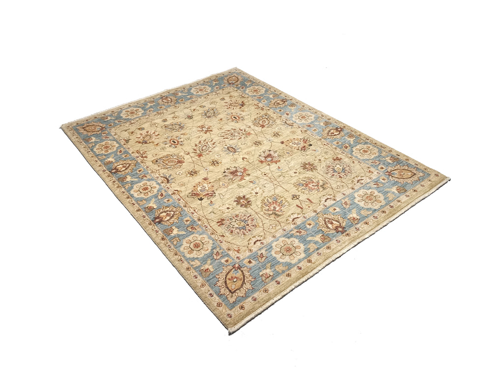 5.0 x 6.6 Quality Jaipour Rug Beige Blue #F-5715
