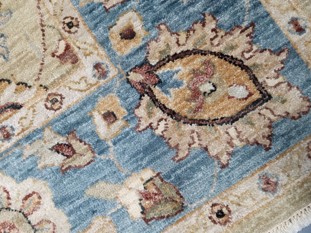 5.0 x 6.6 Quality Jaipour Rug Beige Blue #F-5715