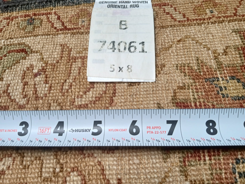 5 x 8 Navy Vegetable Dyed Chobi Rug 74061