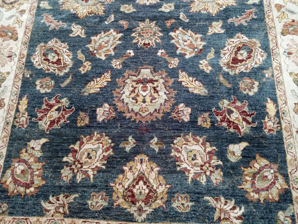 5 x 8 Navy Vegetable Dyed Chobi Rug 74061