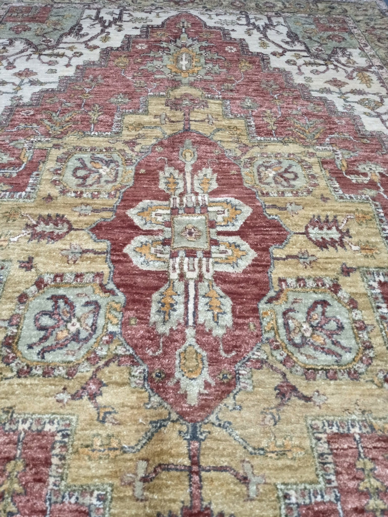 5.2 x 8.6 Vegetable Dyed Serapi Chobi Rug