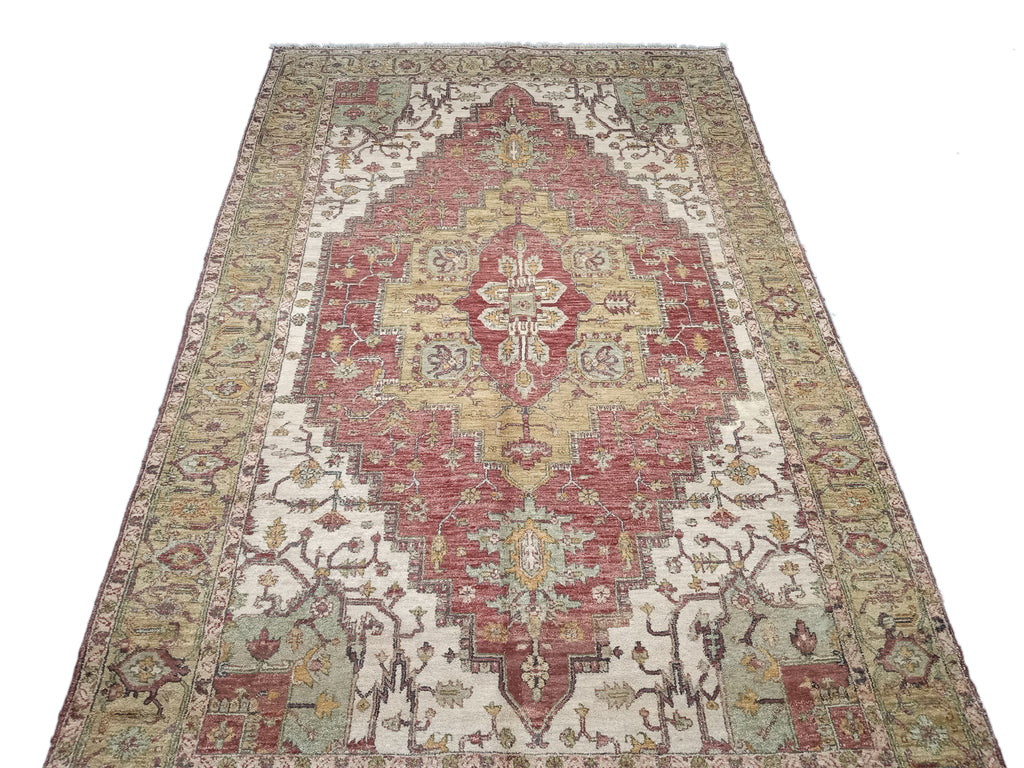 5.2 x 8.6 Vegetable Dyed Serapi Chobi Rug