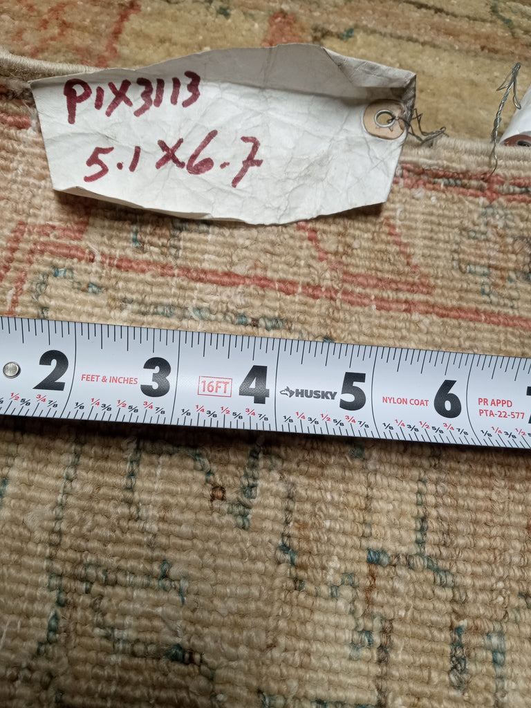 5 x 6.4 OUSHAK Rug Chobi Peshawar Carpet #PIX-3113