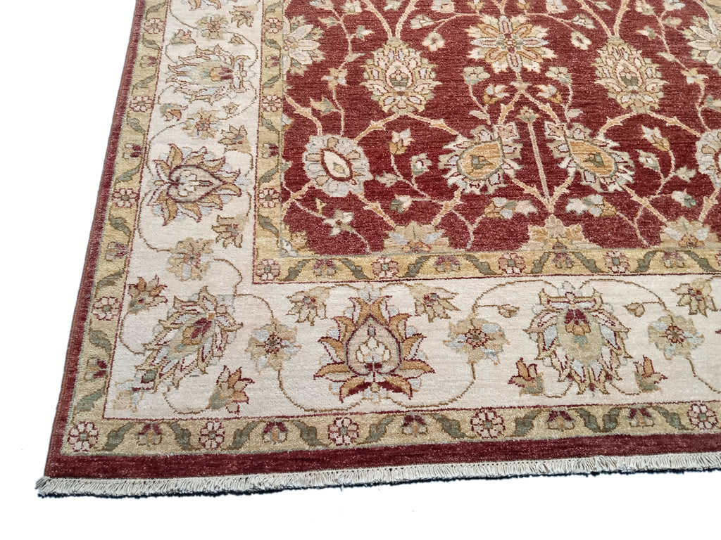 5 x 8 New Vegetable Dyed Chobi Rug Natural Wool 74088