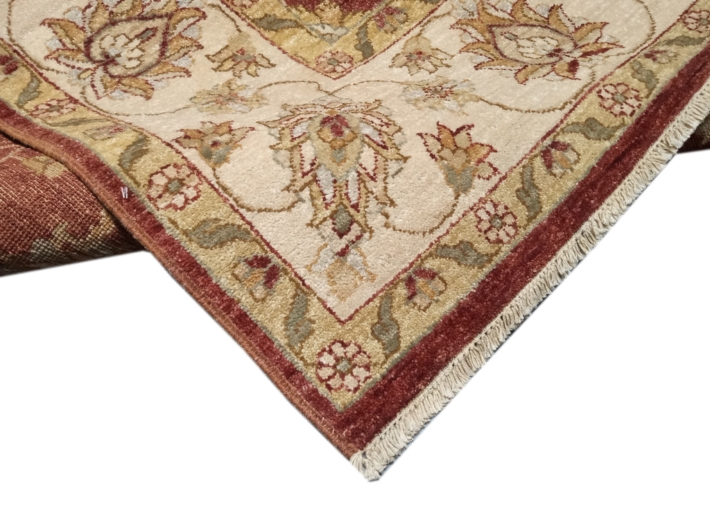 5 x 8 New Vegetable Dyed Chobi Rug Natural Wool 74088