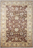 Load image into Gallery viewer, 5.5 x 8.6 Chocolate Brown Chobi Peshawar Rug 14815
