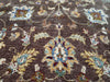 Load image into Gallery viewer, 5.5 x 8.6 Chocolate Brown Chobi Peshawar Rug 14815