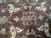 Load image into Gallery viewer, 5.5 x 8.6 Chocolate Brown Chobi Peshawar Rug 14815