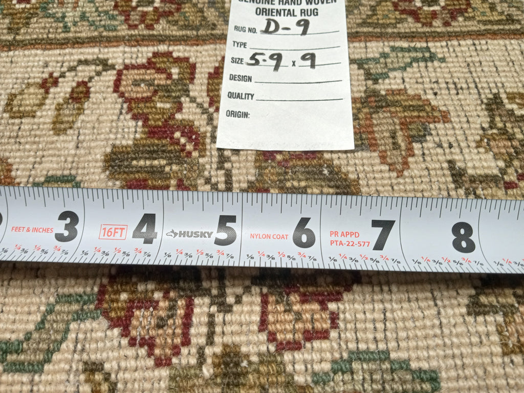 6' x 9' New Handmade Jaipour Rug  DENSE LUSTROUS WOOL #D-9