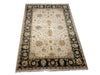 Load image into Gallery viewer, 6&#39; x 9&#39; NEW QUALITY HANDMAD JAIPOUR RUG  IVORY BLACK #D-10