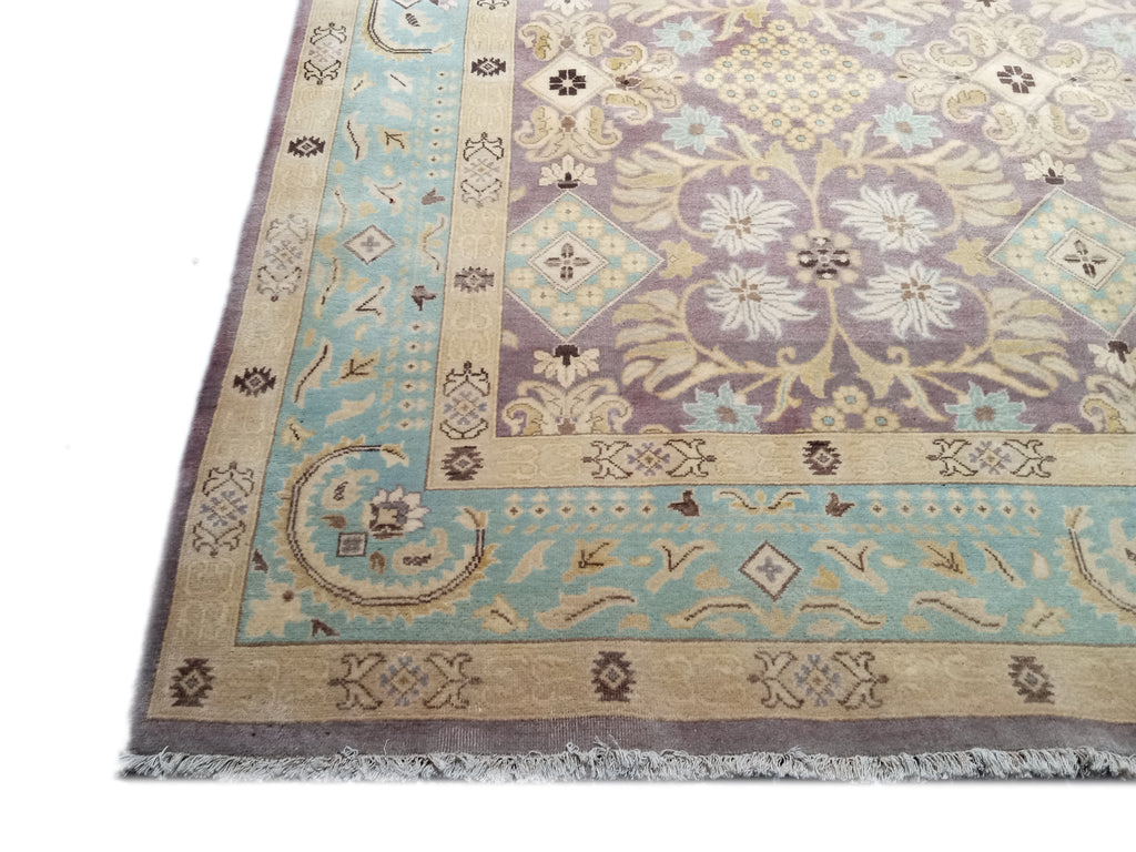 6' x 9' Handmade Agra Rug Natural Wool Vegie Dye #D-11