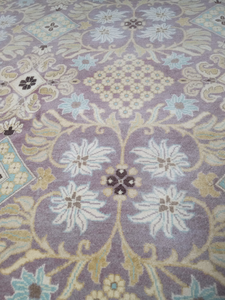 6' x 9' Handmade Agra Rug Natural Wool Vegie Dye #D-11