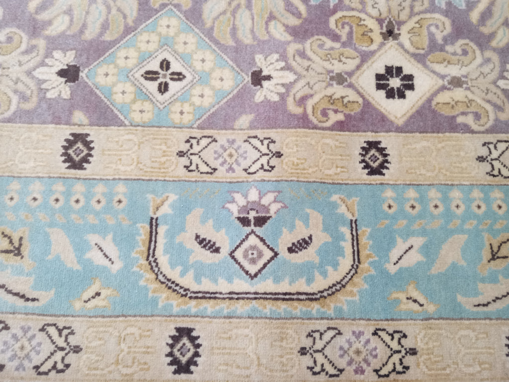 6' x 9' Handmade Agra Rug Natural Wool Vegie Dye #D-11