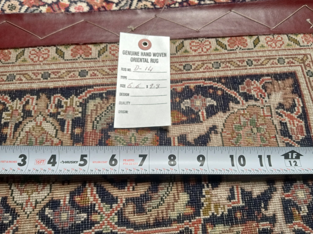 6' x 10' Authentic Finer Persian Mahi Tabriz Rug Wool and Silk 400 KPSI #D-14