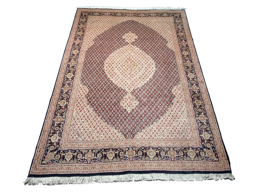 6' x 10' Authentic Finer Persian Mahi Tabriz Rug Wool and Silk 400 KPSI #D-14