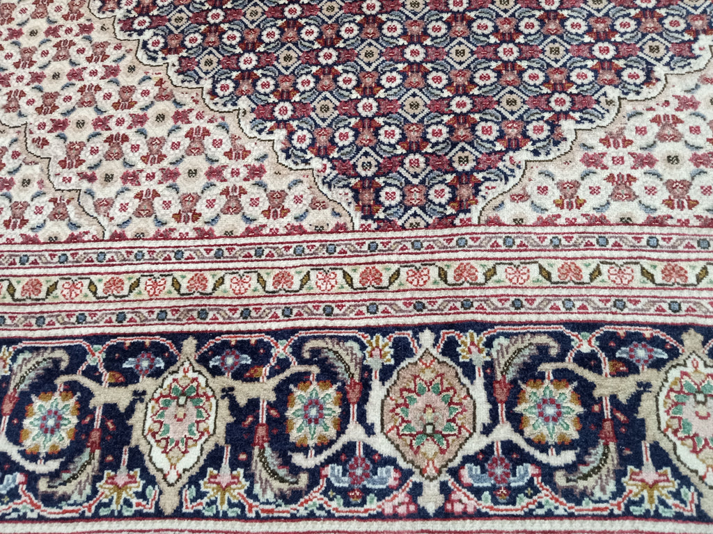 6' x 10' Authentic Finer Persian Mahi Tabriz Rug Wool and Silk 400 KPSI #D-14