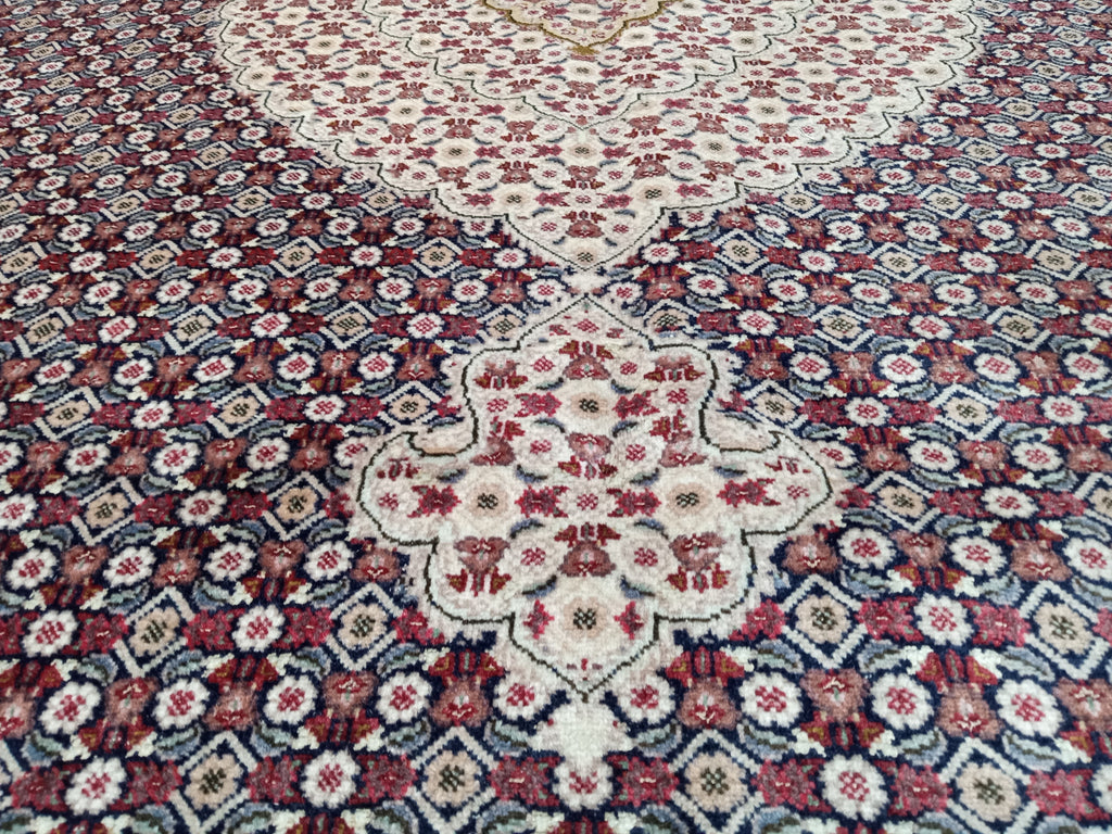 6' x 10' Authentic Finer Persian Mahi Tabriz Rug Wool and Silk 400 KPSI #D-14