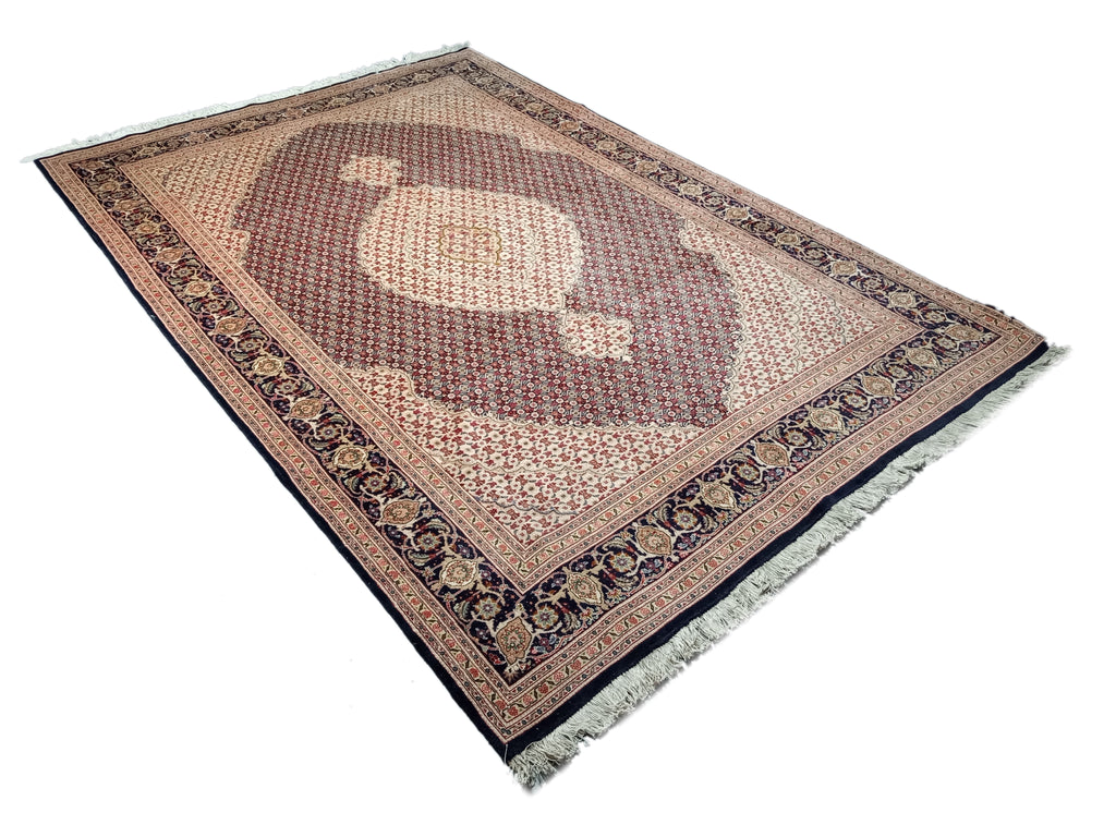 6' x 10' Authentic Finer Persian Mahi Tabriz Rug Wool and Silk 400 KPSI #D-14