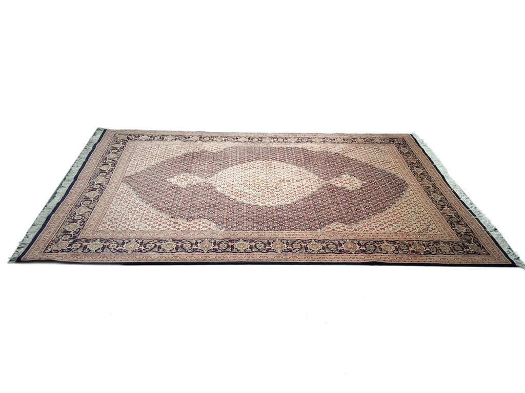 6' x 10' Authentic Finer Persian Mahi Tabriz Rug Wool and Silk 400 KPSI #D-14