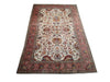 Load image into Gallery viewer, 5.9 x 9 Semi-Antique Persian Tabriz Rug Ivory/Pink 22913
