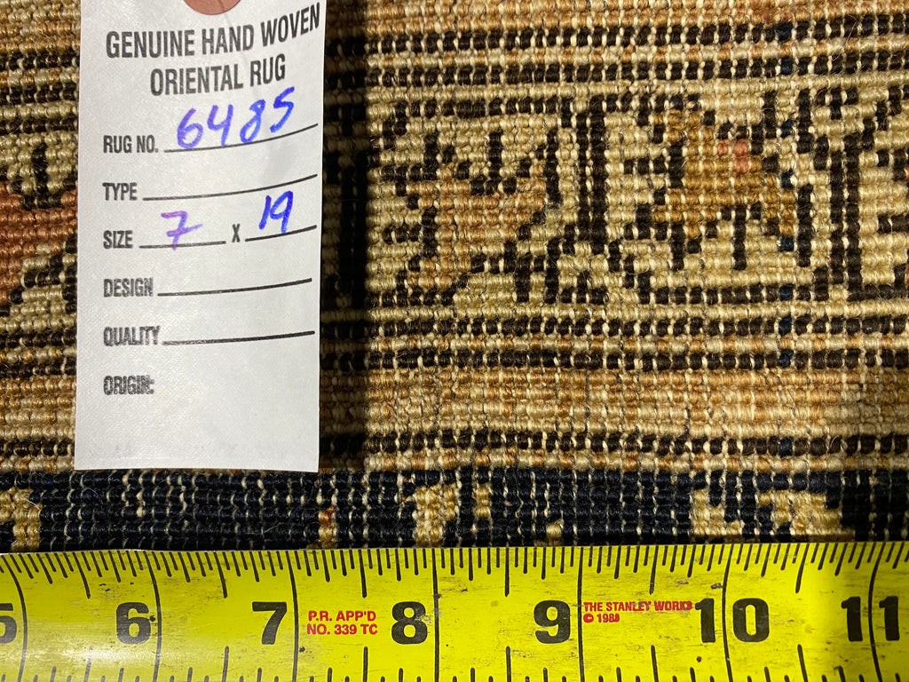 7 x 19 Authentic Antique Persian Herati Mahal Large Rug UNUSUAL HARD TO FIND SIZE #F-6485