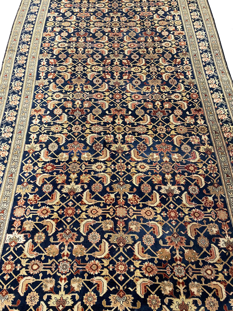 7 x 19 Authentic Antique Persian Herati Mahal Large Rug UNUSUAL HARD TO FIND SIZE #F-6485