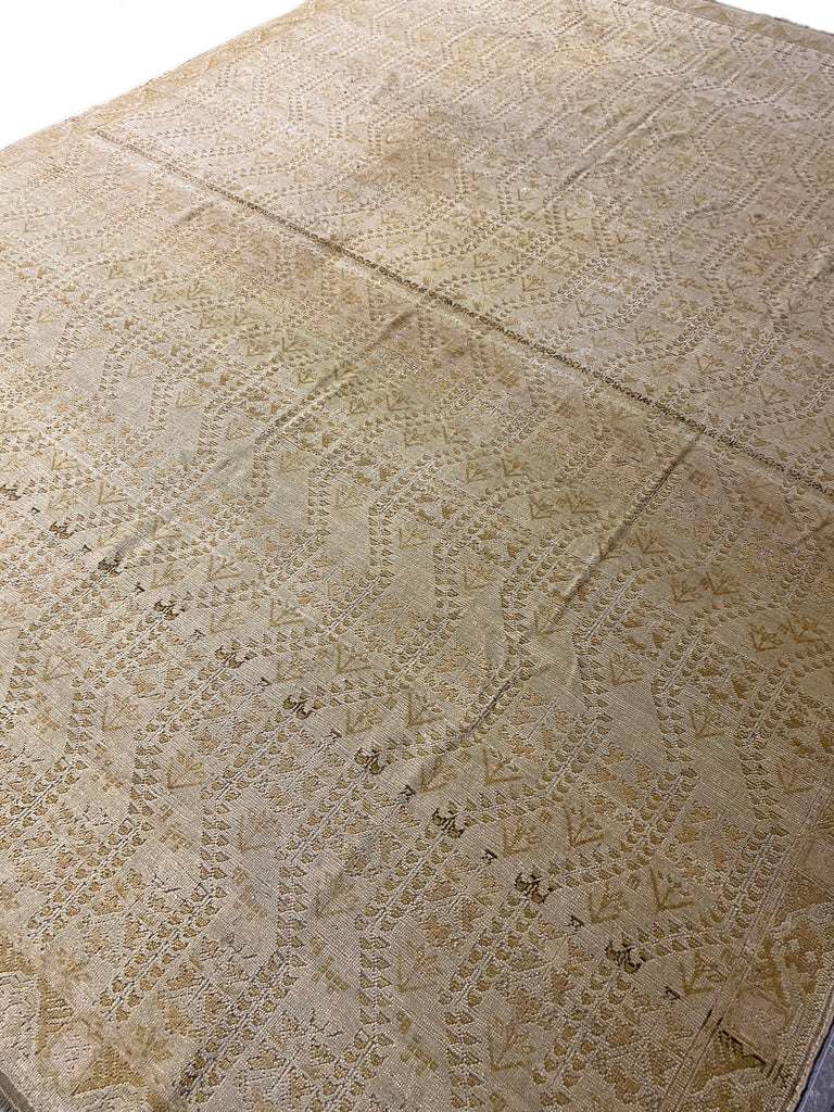 10.5 x 13.6 Authentic Antique Ziglar Oushak Designer Rug #F-6486