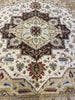 Load image into Gallery viewer, 14 x 14.2 SQUARE Beige Vegetable Dye Chobi Rug 12415