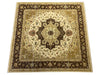 Load image into Gallery viewer, 14 x 14.2 SQUARE Beige Vegetable Dye Chobi Rug 12415