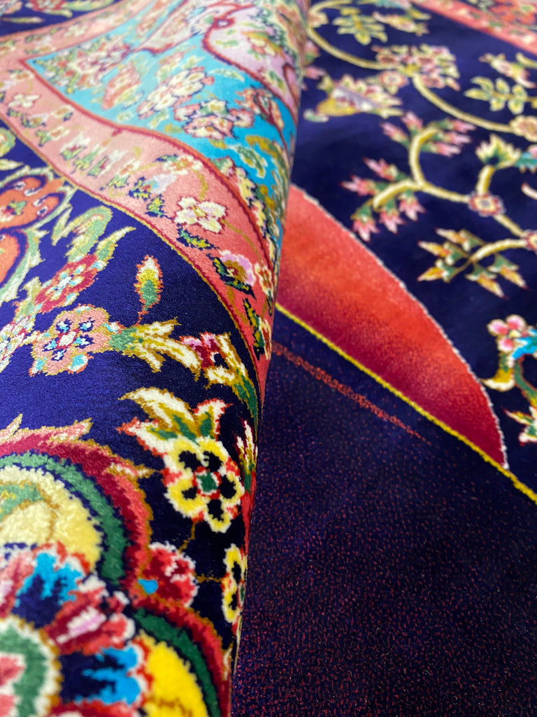 4 x 6 Turkish Silk Rug Unique Pattern #F-6489